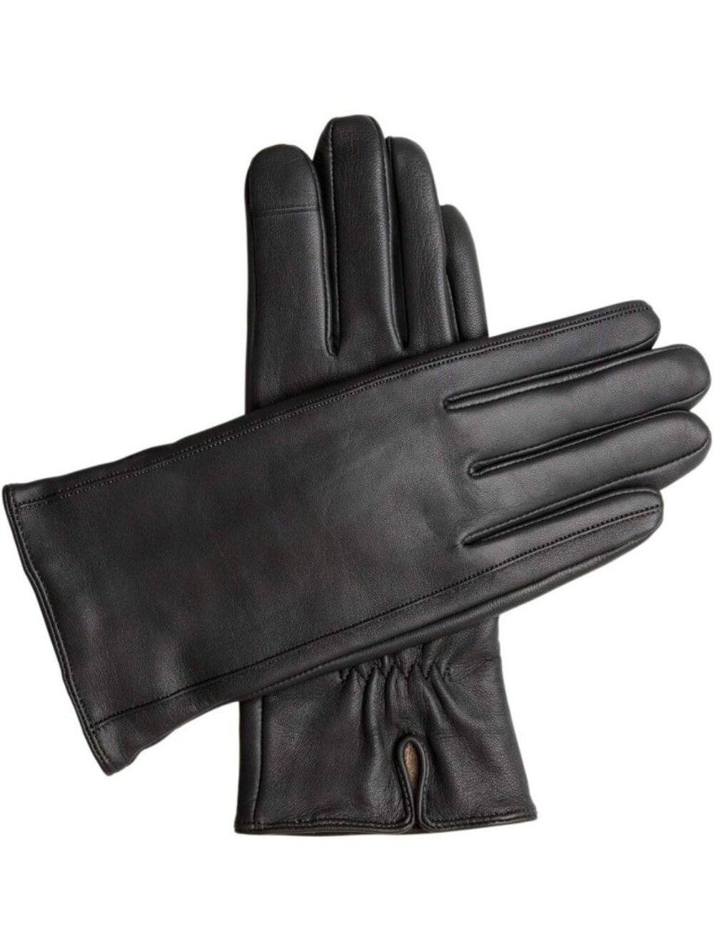 Stylish Touchscreen Leather Gloves, Cashmere Lined for Women - Warm & Chic